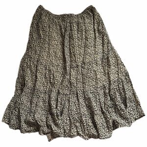 NWT Banana Republic Floral Tiered Maxi Skirt – XL – Cottagecore Boho Skirt
